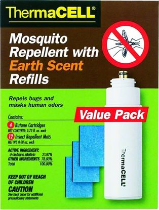 Picture of Thermacell E4 Mosquito Repellent with Earth Scent Refill Pack for Repellers, Lanterns and Torches, 48 Hour Value Pack