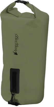 Picture of Frogg Toggs LDB100-09 PVC Tarpaulin Waterproof Dry Bag w/Cooler Insert, Green, 50L