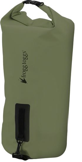 Picture of Frogg Toggs LDB100-09 PVC Tarpaulin Waterproof Dry Bag w/Cooler Insert, Green, 50L