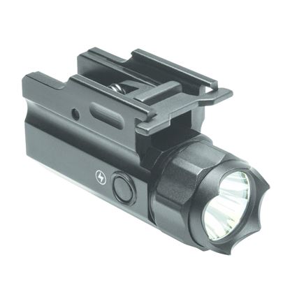 Picture of NcSTAR AQPTF3 Rail Mount 150 Lumen LED Compact Flashlight QR w/Strobe, GEN III