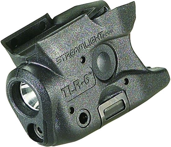 Picture of Streamlight 69273 TLR-6M&P Shield Tactical gun mounted flash light, fits Glock 26/27, C4 LED and red laser, CR123A LiBatt