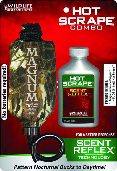 Picture of Wildlife Research 40387 Magnum Scent Dripper/ 4 FL OZ Hot-Scrape (Synthetic Scrape Scent)