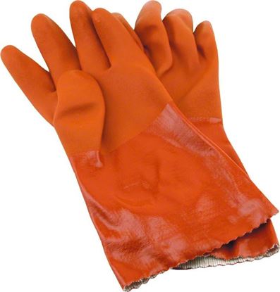 Picture of Hi-Seas HG-620-L Sea Grip Vinyl Waterproof Gloves, Orange, Large, 1 pair