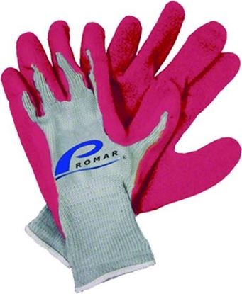 Picture of Promar GL-200P-S Pink Latex Grip Gloves Small