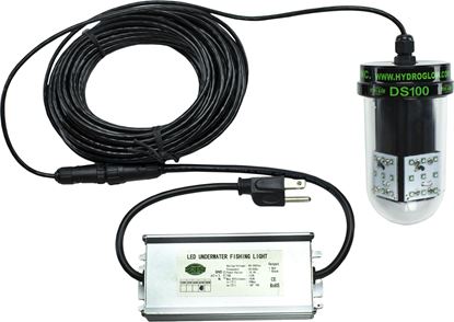 Picture of Hydro Glow DS100 100w, LED, 120v, Underwater Dock Light, Sinking style, Green, 50' cord