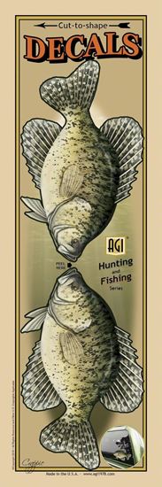 Picture of Bones BOP2499 Profile Fish Decal, 4.5" x 11", Crappie