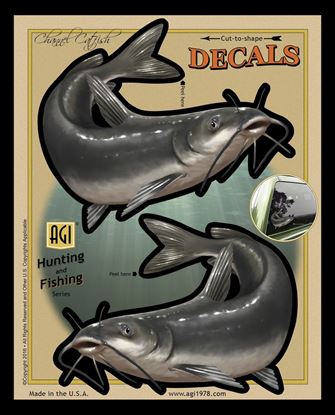 Picture of Bones BOD2492 Decal, Double Catfish