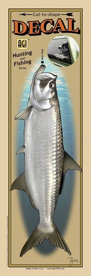 Picture of Salty Bones BPF2479 Decal, Profile Tarpon