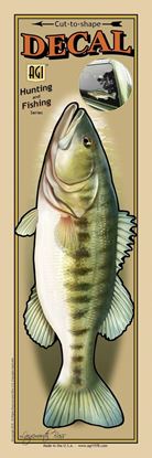 Picture of Bones BOP2482 Profile Fish Decal, 4.5" x 11", Largemouth Bass