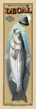 Picture of Salty Bones BPF2498 Decal, Profile Striped Bass