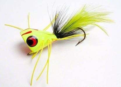 Picture of Betts 505-1/0-5 Bug Fly Popper, Chartreuse/Black/Yellow