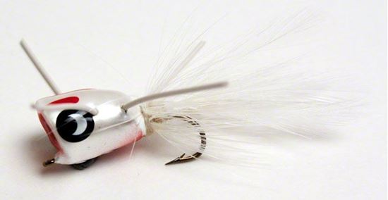 Picture of Betts 304-8-1 Bee Pop Fly Popper, White/Red/White