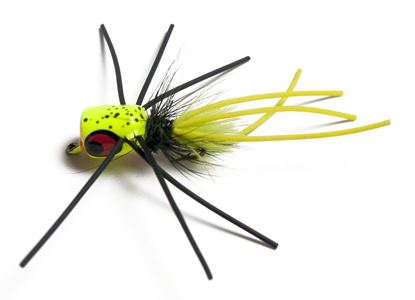 Picture of Betts 1201-10-7 Pop n' Hot Fly Popper Chartreuse Speckle Sz 10