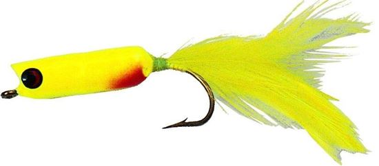 Picture of Betts 108-1 Pop-N-Stripe Fly Popper, Sz 1/0, , Pearl White