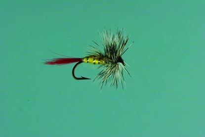 Picture of Jackson Cardinal 025-12 Dry Fly, #12, Grizzly Hackle Yellow