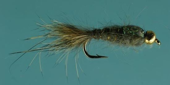 Picture of Jackson Cardinal 834-18 Nymph Fly, #18, Beadhead Flashback Hare's Ear