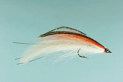 Picture of Jackson Cardinal 603-1/0 Saltwater Fly, 1/0, Orange & White Deceiver