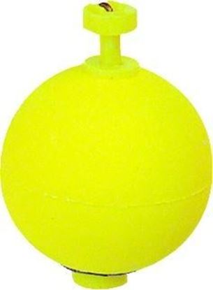 Picture of Billy Boy B175W-50Y Weighted Round Foam Float Snap-On 1 3/4" Yellow 50Bg