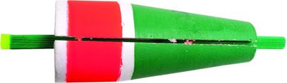 Picture of Billy Boy 80W-3RG Slotted Weighted Popping Float 3" Red/Green 12/Tray