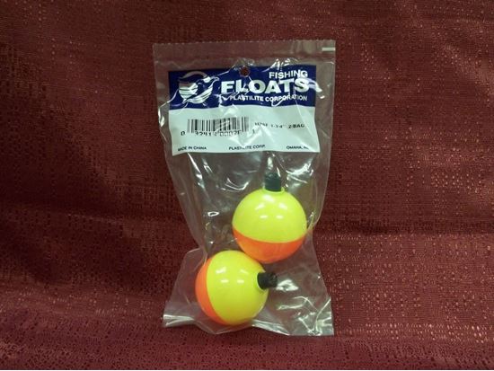 Picture of Plastilite HP5F Round Plastic Float, 1 1/2" Fl/Char 2Pk, Pegable